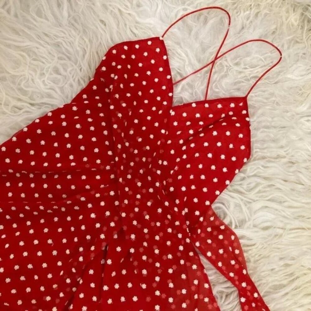ALICE + OLIVIA Katie Floral Wrap Front Minidress - Picture 3 of 13